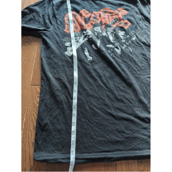 AC/DC Band Official Merchandise Front/ Back Graphic T-shirt size M Artsy Black - Picture 6 of 7